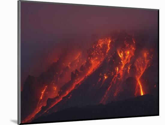 Soufriere Hills Eruption, Montserrat Island, Caribbean-null-Mounted Photographic Print