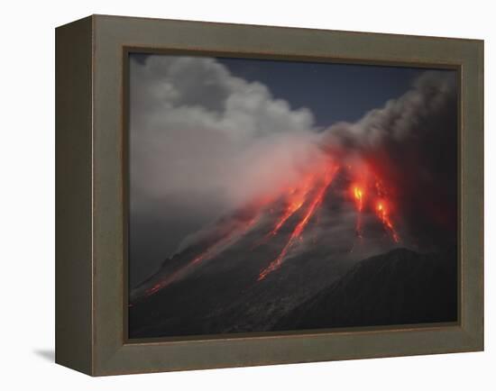 Soufriere Hills Eruption, Montserrat Island, Caribbean-Stocktrek Images-Framed Premier Image Canvas