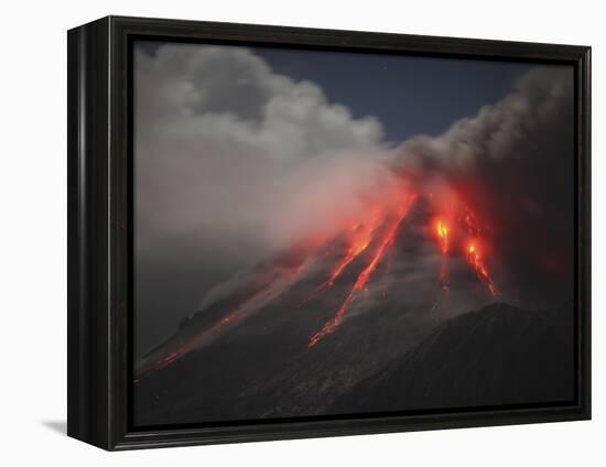 Soufriere Hills Eruption, Montserrat Island, Caribbean-Stocktrek Images-Framed Premier Image Canvas