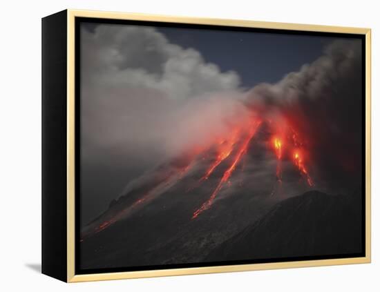 Soufriere Hills Eruption, Montserrat Island, Caribbean-Stocktrek Images-Framed Premier Image Canvas