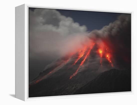 Soufriere Hills Eruption, Montserrat Island, Caribbean-Stocktrek Images-Framed Premier Image Canvas