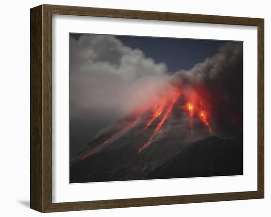 Soufriere Hills Eruption, Montserrat Island, Caribbean-Stocktrek Images-Framed Photographic Print