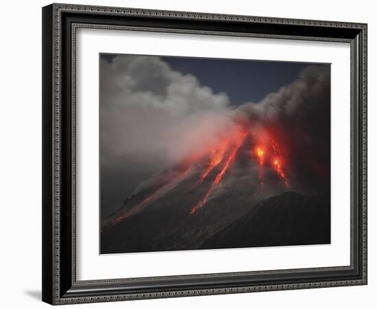 Soufriere Hills Eruption, Montserrat Island, Caribbean-Stocktrek Images-Framed Photographic Print