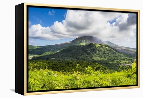 Soufriere hills volcano, Montserrat, British Overseas Territory, West Indies, Caribbean, Central Am-Michael Runkel-Framed Premier Image Canvas