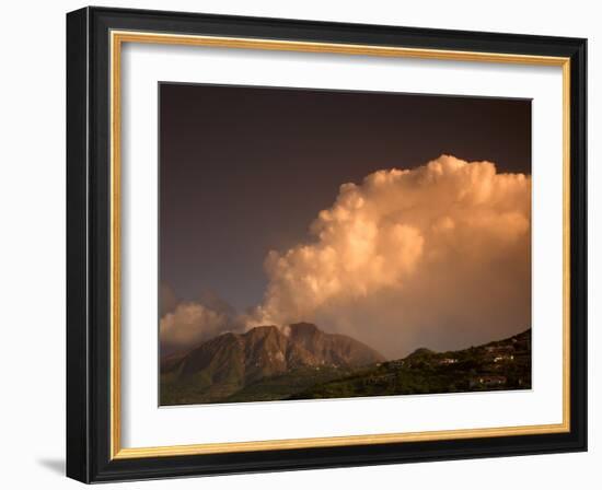 Soufriere Hills Volcano, Montserrat, Leeward Islands, West Indies, Caribbean, Central America-G Richardson-Framed Photographic Print