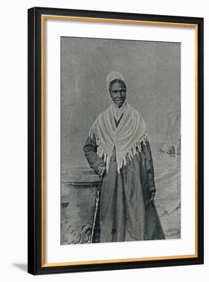 Soujourner Truth, African-American Abolitionist and Champion of Women’s Rights-null-Framed Giclee Print