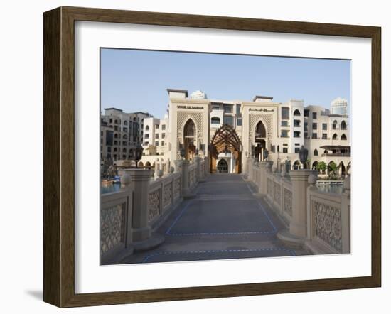 Souk Al Bahar, Downtown Burj Dubai, Dubai, United Arab Emirates, Middle East-Amanda Hall-Framed Photographic Print