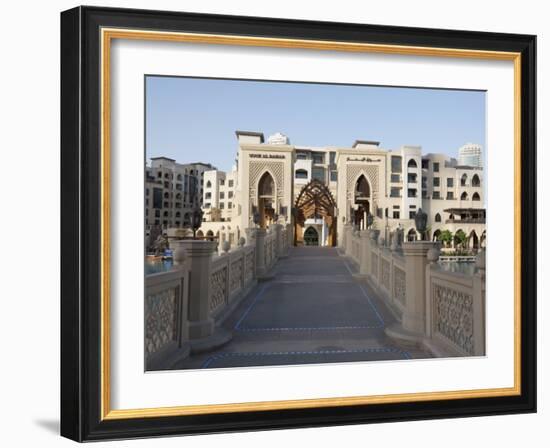 Souk Al Bahar, Downtown Burj Dubai, Dubai, United Arab Emirates, Middle East-Amanda Hall-Framed Photographic Print