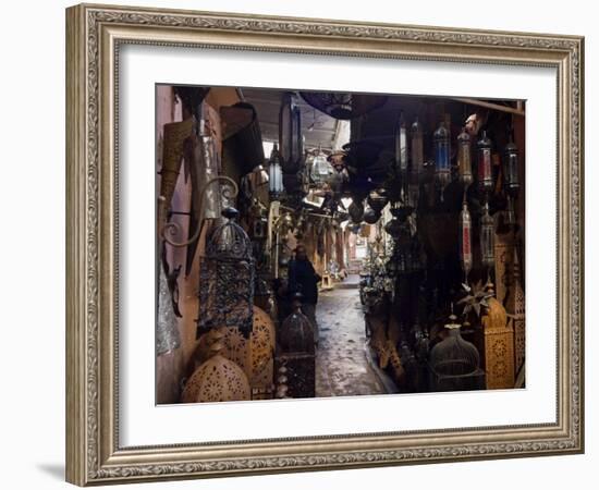 Souk, Marrakech (Marrakesh), Morocco, North Africa, Africa-Nico Tondini-Framed Photographic Print