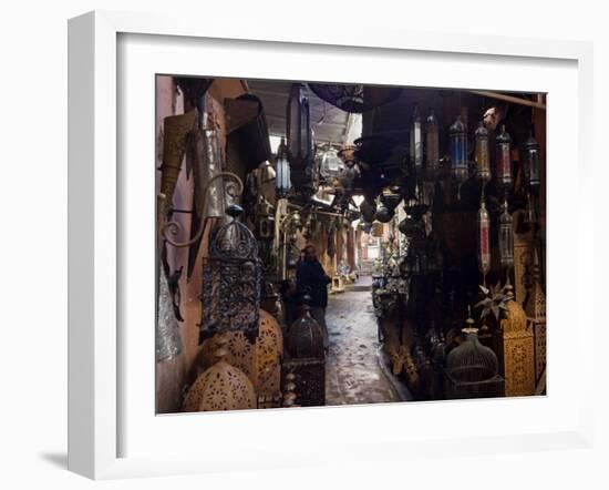 Souk, Marrakech (Marrakesh), Morocco, North Africa, Africa-Nico Tondini-Framed Photographic Print