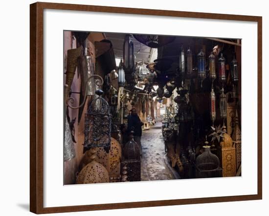 Souk, Marrakech (Marrakesh), Morocco, North Africa, Africa-Nico Tondini-Framed Photographic Print