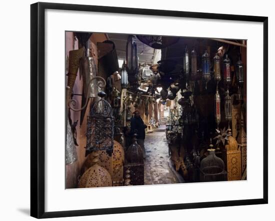Souk, Marrakech (Marrakesh), Morocco, North Africa, Africa-Nico Tondini-Framed Photographic Print