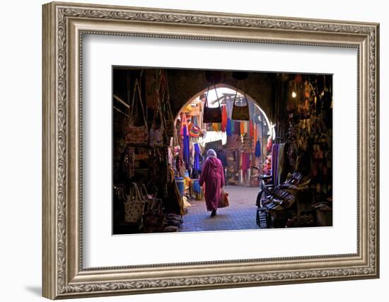 Souk, Marrakech, Morocco, North Africa, Africa-Neil Farrin-Framed Photographic Print