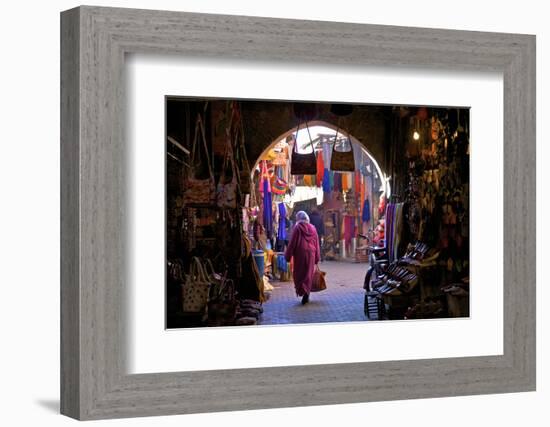 Souk, Marrakech, Morocco, North Africa, Africa-Neil Farrin-Framed Photographic Print