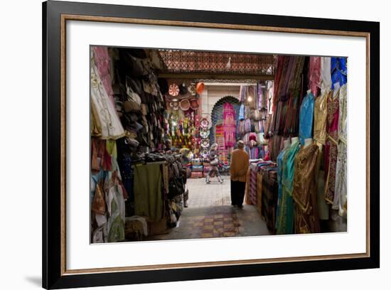 Souk, Marrakech, Morocco-Peter Adams-Framed Photographic Print