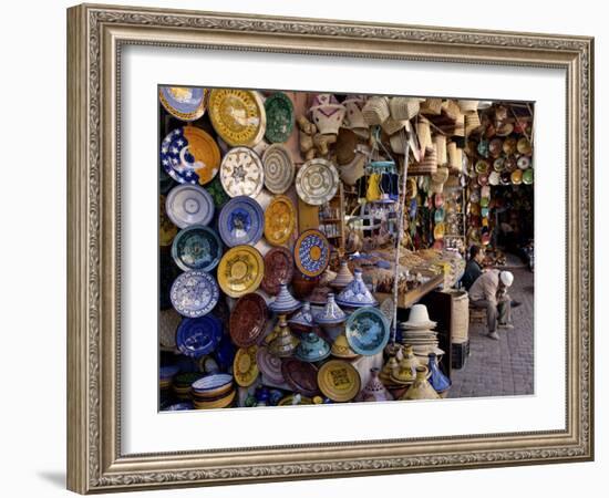 Souks in the Medina, Marrakesh, Morocco, North Africa, Africa-De Mann Jean-Pierre-Framed Photographic Print