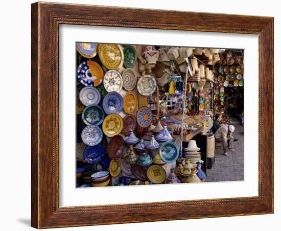 Souks in the Medina, Marrakesh, Morocco, North Africa, Africa-De Mann Jean-Pierre-Framed Photographic Print