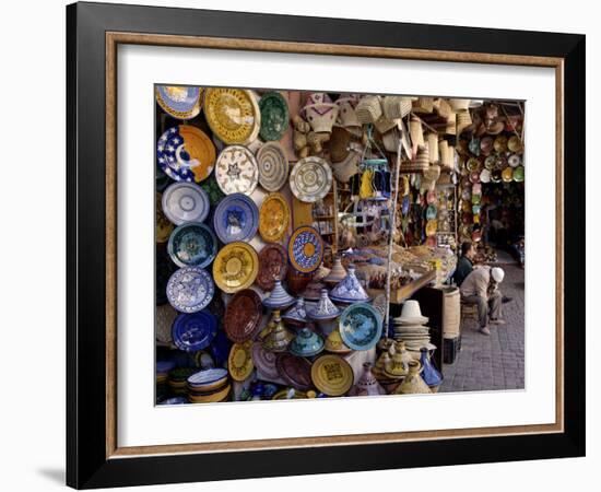 Souks in the Medina, Marrakesh, Morocco, North Africa, Africa-De Mann Jean-Pierre-Framed Photographic Print