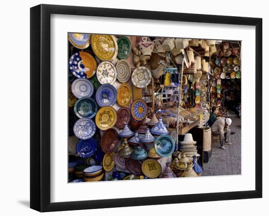 Souks in the Medina, Marrakesh, Morocco, North Africa, Africa-De Mann Jean-Pierre-Framed Photographic Print