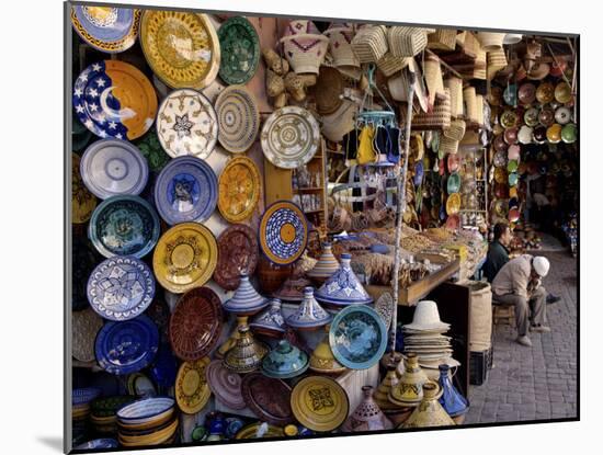 Souks in the Medina, Marrakesh, Morocco, North Africa, Africa-De Mann Jean-Pierre-Mounted Photographic Print