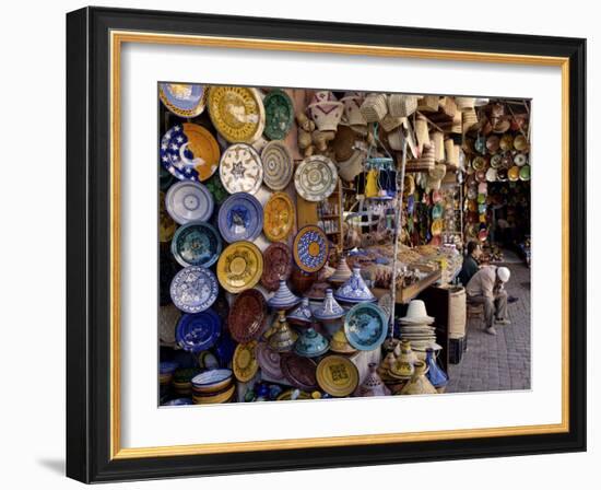 Souks in the Medina, Marrakesh, Morocco, North Africa, Africa-De Mann Jean-Pierre-Framed Photographic Print