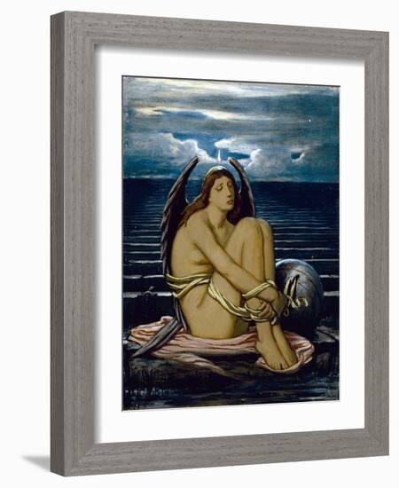 Soul in Bondage, C. 1891 (Oil on Paperboard)-Elihu Vedder-Framed Giclee Print