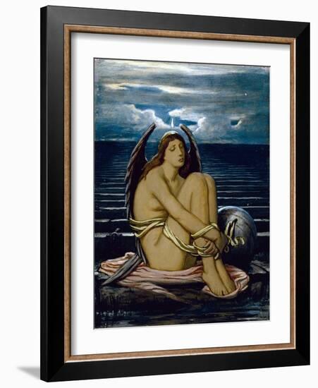 Soul in Bondage, C. 1891 (Oil on Paperboard)-Elihu Vedder-Framed Giclee Print