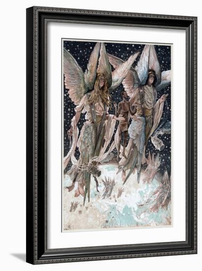 Soul of the Penitent Thief Carried into Paradise by Angels with Burning Censers, 1897-James Jacques Joseph Tissot-Framed Giclee Print