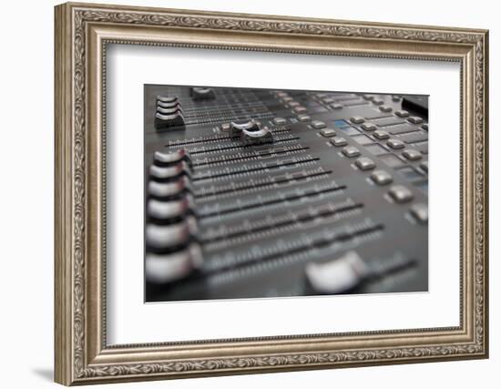 Sound Mixing Desk-veerapon1973-Framed Photographic Print