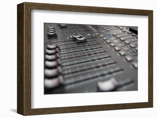 Sound Mixing Desk-veerapon1973-Framed Photographic Print