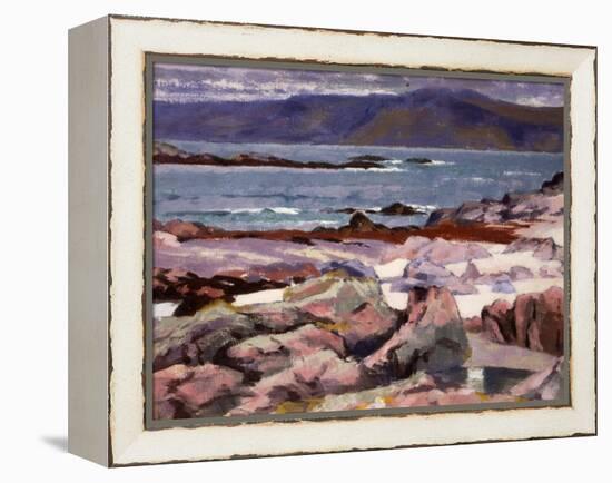 Sound of Iona, the Burg from the North Shore-Francis Campbell Boileau Cadell-Framed Premier Image Canvas