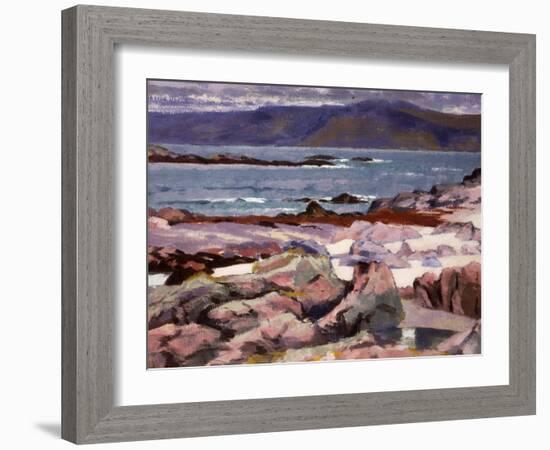 Sound of Iona, the Burg from the North Shore-Francis Campbell Boileau Cadell-Framed Giclee Print