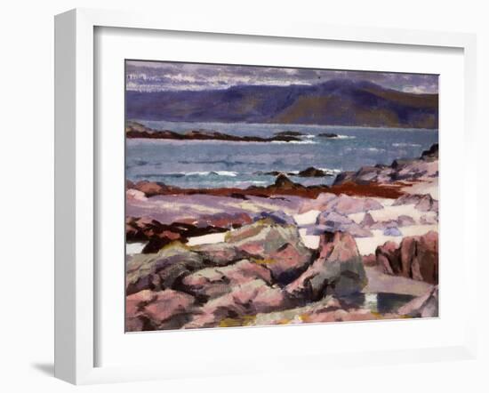 Sound of Iona, the Burg from the North Shore-Francis Campbell Boileau Cadell-Framed Giclee Print