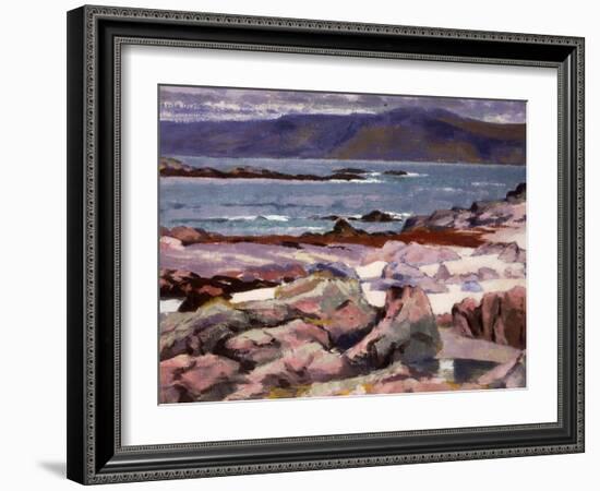 Sound of Iona, the Burg from the North Shore-Francis Campbell Boileau Cadell-Framed Giclee Print