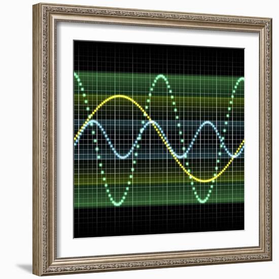 Sound Wave, Computer Artwork-PASIEKA-Framed Premium Photographic Print
