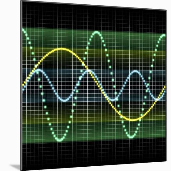 Sound Wave, Computer Artwork-PASIEKA-Mounted Premium Photographic Print