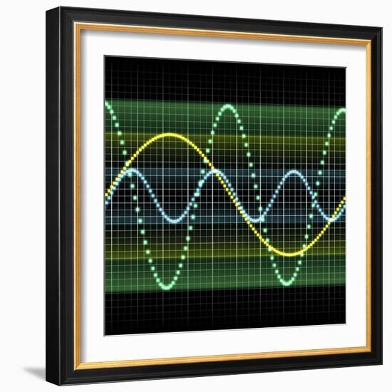 Sound Wave, Computer Artwork-PASIEKA-Framed Premium Photographic Print