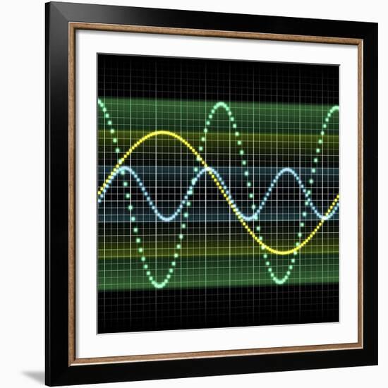 Sound Wave, Computer Artwork-PASIEKA-Framed Photographic Print