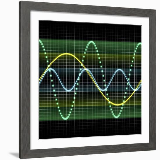 Sound Wave, Computer Artwork-PASIEKA-Framed Photographic Print