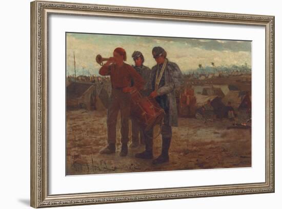 Sounding Reveille, 1865-Winslow Homer-Framed Giclee Print