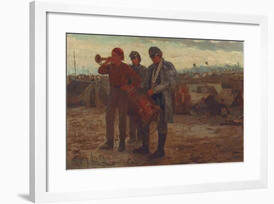 Sounding Reveille, 1865-Winslow Homer-Framed Giclee Print