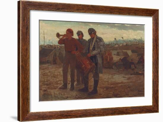 Sounding Reveille, 1865-Winslow Homer-Framed Giclee Print