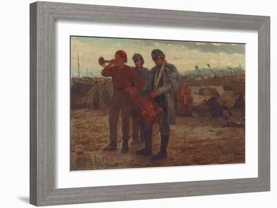 Sounding Reveille, 1865-Winslow Homer-Framed Giclee Print