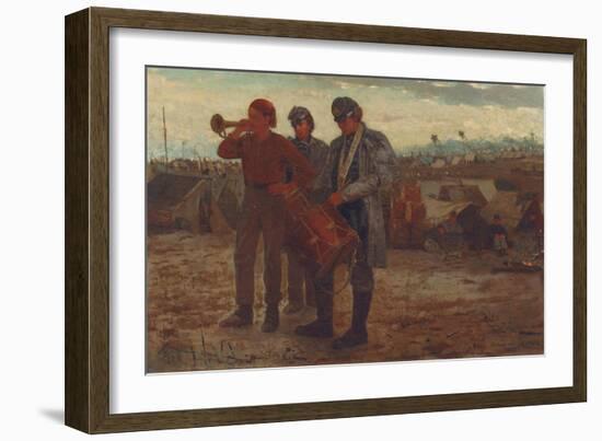 Sounding Reveille, 1865-Winslow Homer-Framed Giclee Print