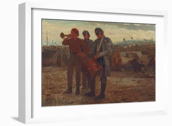 Sounding Reveille, 1865-Winslow Homer-Framed Giclee Print