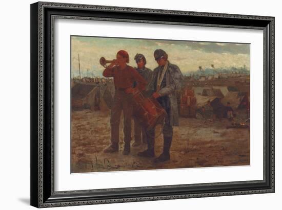 Sounding Reveille, 1865-Winslow Homer-Framed Giclee Print