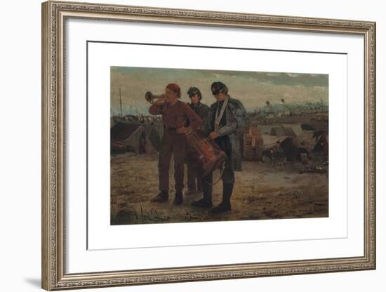 Sounding Reveille-Winslow Homer-Framed Premium Giclee Print