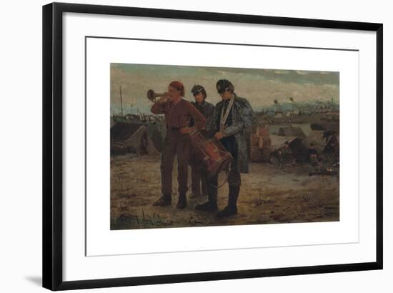 Sounding Reveille-Winslow Homer-Framed Premium Giclee Print