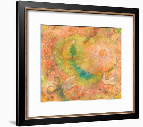 Sounds in the Universe: Dove Tree, and Sun-Miyuki Hasekura-Framed Giclee Print