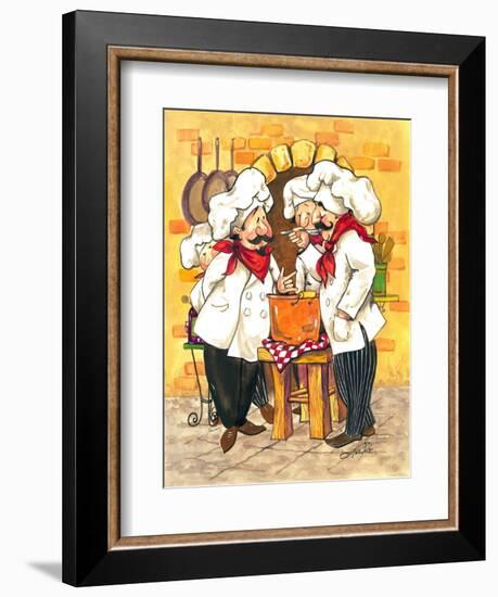 Soup Chefs-Jerianne Van Dijk-Framed Premium Giclee Print